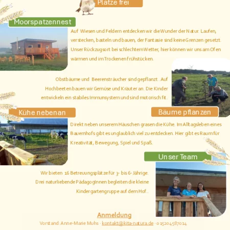 Flyer Bauernhofkindergarten