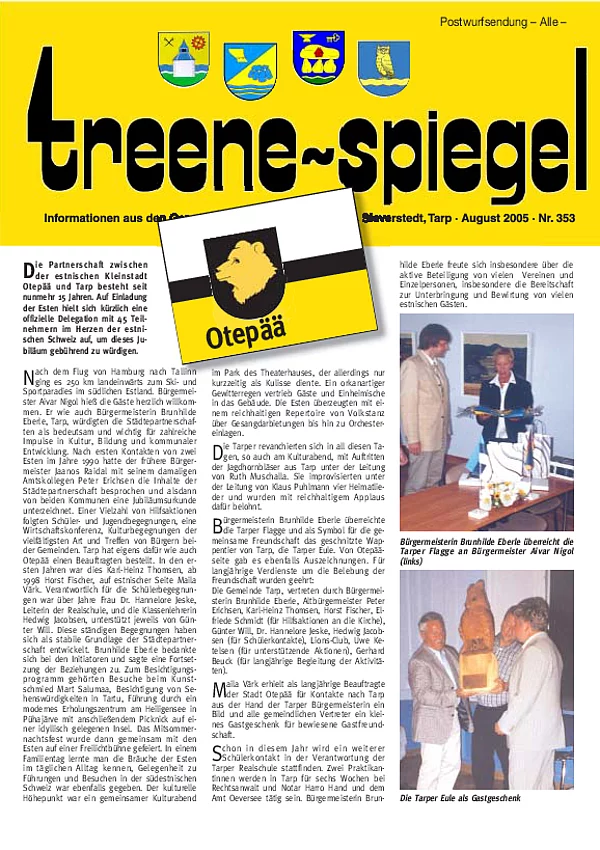 Treenespiegel August 2005